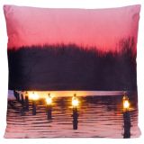 Perna decorativa cu iluminare LED amurg - 38 x 38 cm