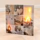 Tablou decorativ cu LED-uri, motiv acasă, 30x30 cm, baterii