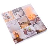 Tablou decorativ cu LED-uri, motiv acasă, 30x30 cm, baterii
