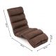 Șezlong reglabil, maro