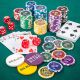 Set de poker Texas Holdem Blackjack cu jetoane laser