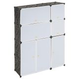 Raft extensibil cu design economic, alb-negru