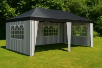 Cort de petrecere în grădină - 3 x 6 m, antracit + 6 laturi