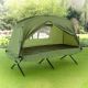 Cort pentru o persoană cu șezlong - 185 x 76 x 154 cm, verde