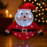 Decorațiune de Crăciun - Moș Crăciun, 30 LED, 58 cm