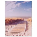 Pictură murală,cale de nisip către plajă, 30 LED, 30 x 40 cm