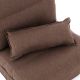 Fotoliu pliant confortabil, 220 x 60 x 14 cm,maro