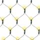 Plasă luminoasă LED de Crăciun - 3 x 3 m, 128 diode,alb cald