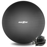 MAXXIVA Minge de gimnastică Ø 75 cm cu pompă, neagră