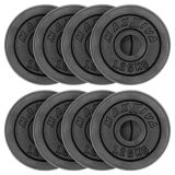 MAXXIVA Set de 8 greutăți pentru gantere 10 kg, fontă,neagră