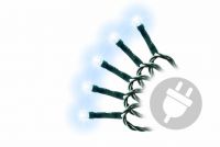 Lanț de Crăciun LED - 10 m, 100 de LED-uri, alb rece