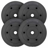 MAXXIVA Set de greutăți 4 x 5 kg, ciment, negru