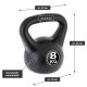 MAXXIVA Kettlebell, neagră, 8 kg