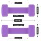 Set gantere vinil MAXXIVA, 2 x 2 kg, violet