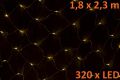 Plasă luminoasă de Crăciun cu LED-uri 1,8 x 2,3 m, 320 LED-u