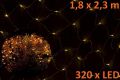 Plasă luminoasă de Crăciun cu LED-uri 1,8 x 2,3 m, 320 LED-u