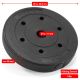 Set discuri haltere 2x5 kg, ciment, plastic, Ø 30/31 mm