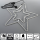 Stea dublă de Crăciun 55 cm, 360 LED