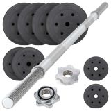 MAXXIVA Set de haltere pentru ambele brațe, 60,5 kg, 8 greut