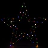 NEXOS Decorațiune de Crăciun cu LED-uri stea argintie, 50 cm