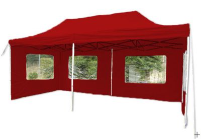Cort de grădină 3 x 6 m PROFI - foarfecă - roșu