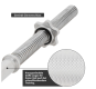 Bară fitness curbată 120 cm, 30 mm, cromată, cu închideri