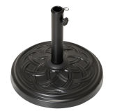 Bază pentru umbrelă, beton, 15 kg, rotundă, negru decorativ