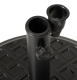 Bază rotundă pentru umbrelă, beton, 45 cm, negru decorativ