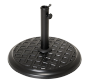 Bază rotundă pentru umbrelă, beton, 45 cm, negru decorativ