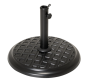 Bază rotundă pentru umbrelă, beton, 45 cm, negru decorativ