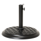 Bază rotundă pentru umbrelă, beton, 45 cm, negru decorativ