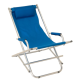 Scaun pliabil exterior, aluminiu, albastru, 110kg, confort.