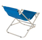 Scaun pliabil exterior, aluminiu, albastru, 110kg, confort.