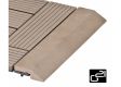 Bandă de tranziție G21 pentru plăci WPC Indian teak, 30x7,5