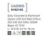 Corp iluminat Nova Luce CADMO R WALL GREY, IP 65, 2x3W