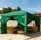 Cort pliabil 3x3m verde, protecție UV, structură oțel,