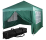 Cort pliabil 3x3m verde, protecție UV, structură oțel,