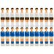 Set 22 figurine de fotbal alb-albastru 2,5 x 10,5 x 2 cm