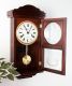 Ceas cu pendul de perete din mahon THESEUS - 60 cm