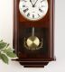 Ceas cu pendul de perete din mahon THESEUS - 60 cm