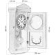 Ceas cu pendul de perete din mahon THESEUS - 60 cm