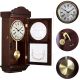 Ceas cu pendul de perete din mahon THESEUS - 60 cm