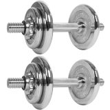 Set de gantere MOVIT 20 kg - 2 gantere cromate