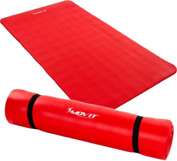 Covor gimnastic Movit 190 x 100 x 1,5 cm roșu