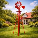 Moară de vânt roșie, 245 cm