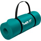 Covor de yoga MOVIT 190 x 60 x 1,5 cm -  turcoaz închis