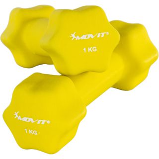 Set de 2 gantere cu husa din neopren 1 kg MOVIT
