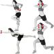 Set de 2 gantere cu husa din neopren 1 kg MOVIT