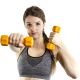 Set de 2 gantere cu husa din neopren 1 kg MOVIT