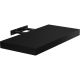Raft de perete STILIST VOLATO- negru lucios 110 cm